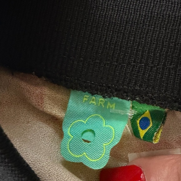 Farm Rio Floral Open Front Cardigan Size Small - Picture 7 of 8